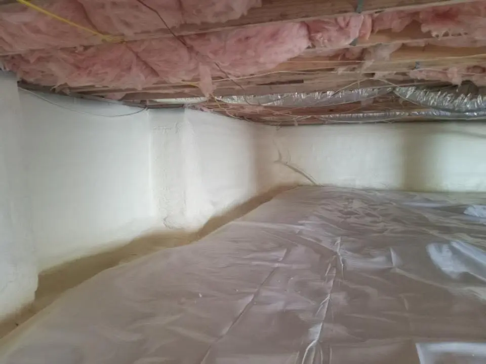 Crawl space encapsulation with closed-cell spray foam for Roof Maintenance in Archdale